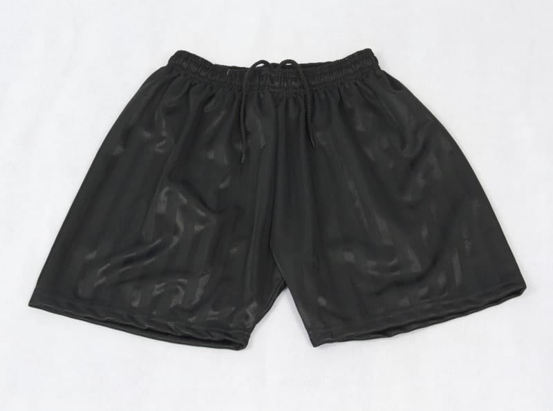 Black PE Shorts with Shadow Stripe – KL Schoolwear